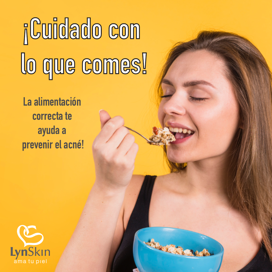 alimentacion correcta acne