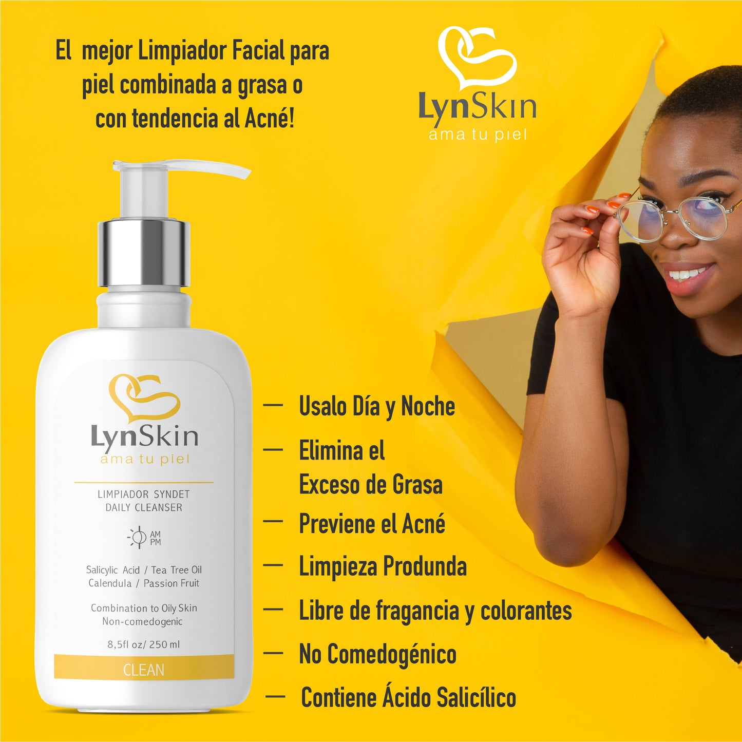 Limpiador Syndet LynSkin x 250ml