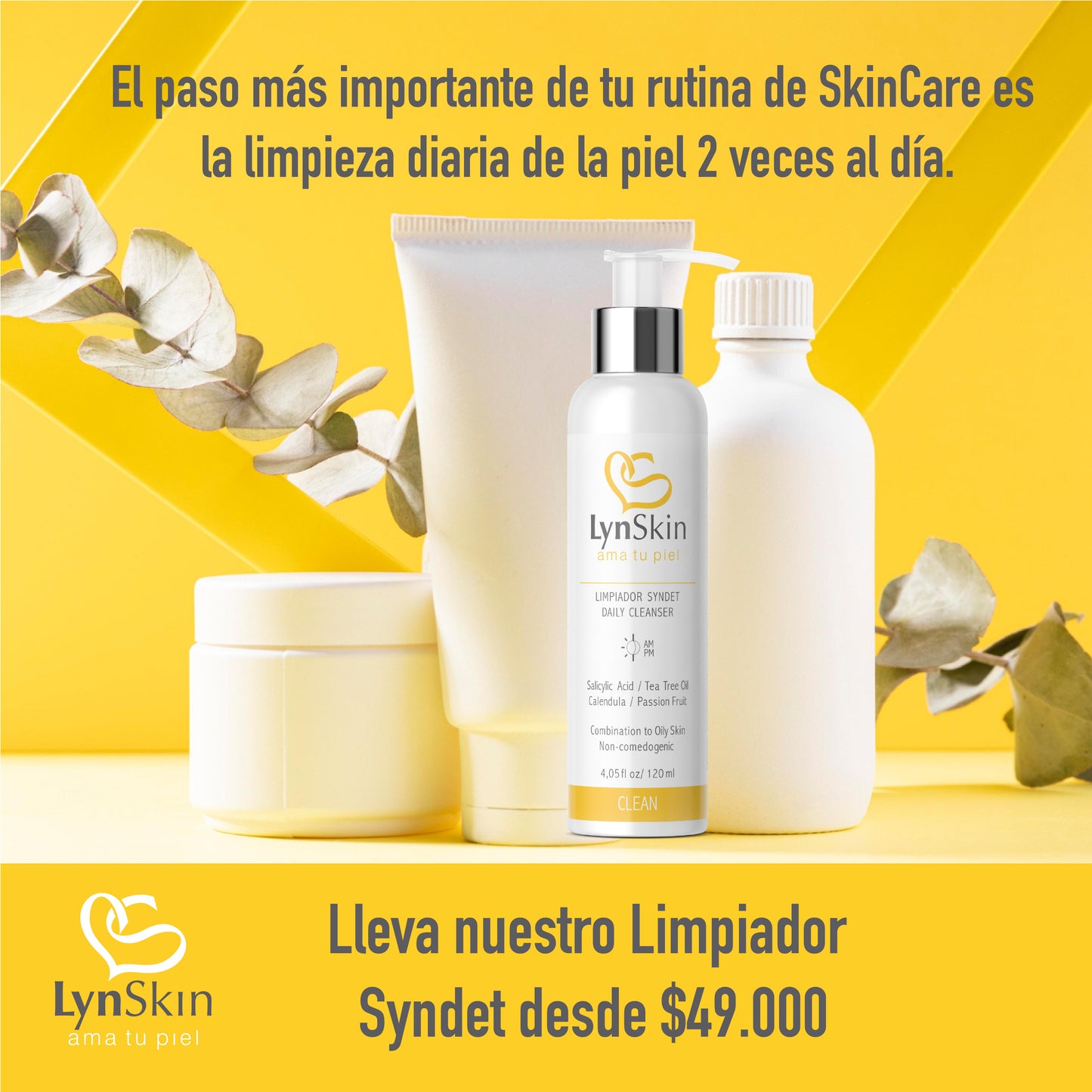 Limpiador Syndet LynSkin x 120ml