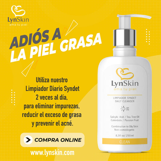 piel grasa - acne - lynskin - limpiador facial