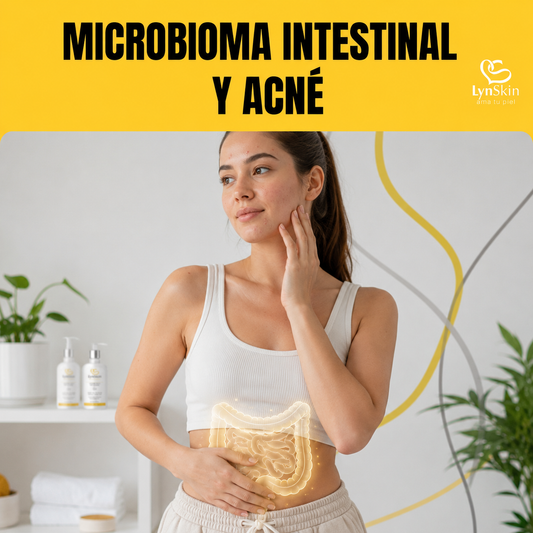 Microbioma intestinal y acné: ¿tu piel también empieza en el intestino?