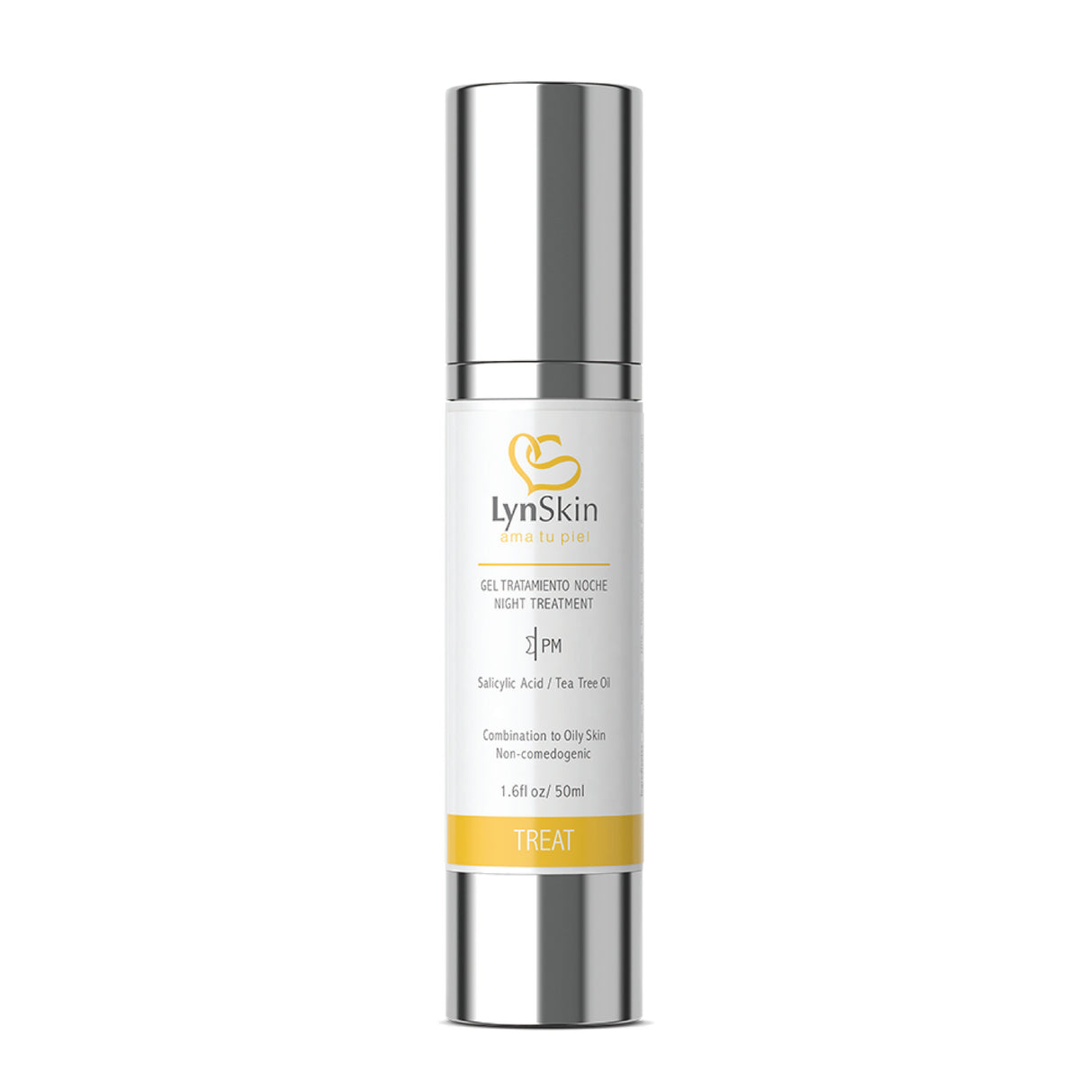 Gel tratamiento de noche LynSkin con ácido salicílico y tea tree para el acné